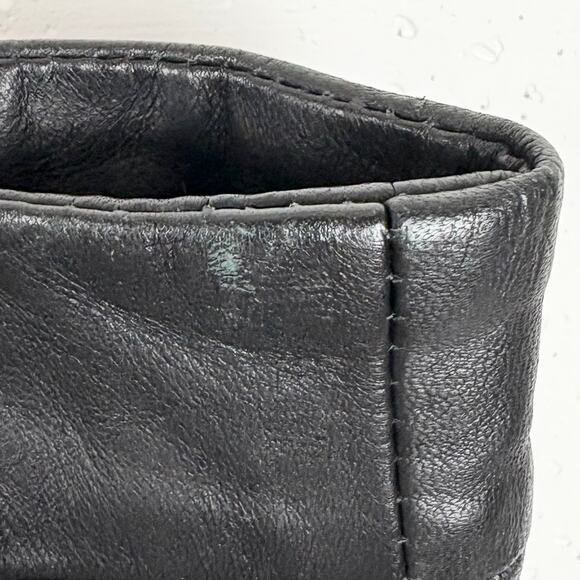 AllSaints Womens Sens Leather A-Line Mini Skirt Full Rear Zip Black Size 2 - Picture 13 of 13